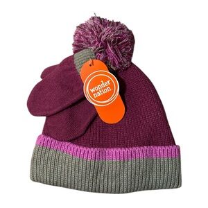 Wonder Nation Beanie And Mitten Set